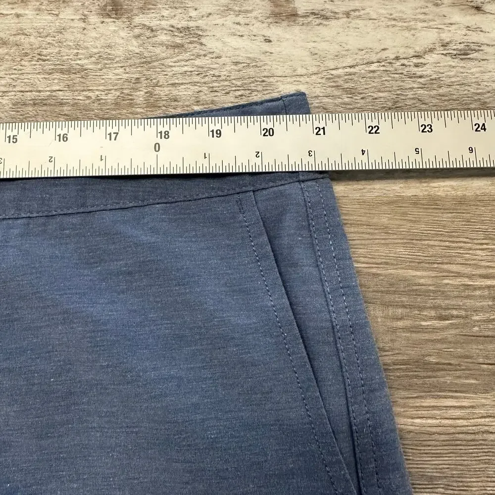 Faherty All Day Blue 4- Mens Outdoors Beach Performance Stretch‎ Hybrid Shorts